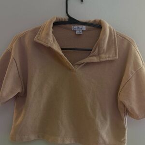 Tan Crop Top by Love Streak